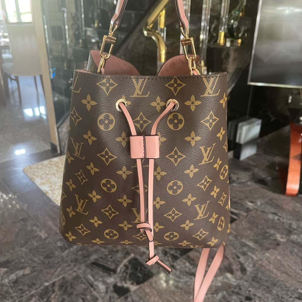 FASHION Louis Vuitton Monogram Brown and Pink Shoulder Bag - Picture 7 of 17